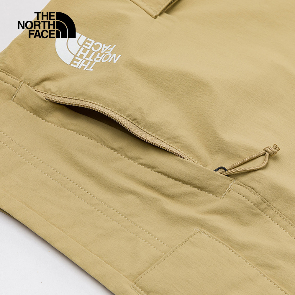 The North Face北面男款卡其色DWR防潑水短褲｜8EYCLK5