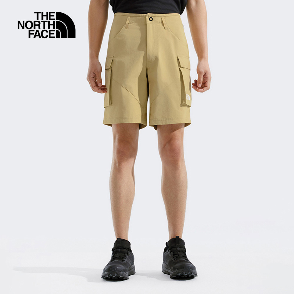 The North Face北面男款卡其色DWR防潑水短褲｜8EYCLK5