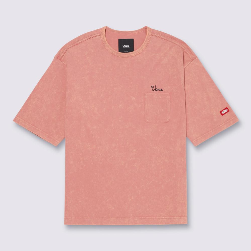 Vans Tokyo Design Collective Washed Out 男女款粉橘色短袖T恤