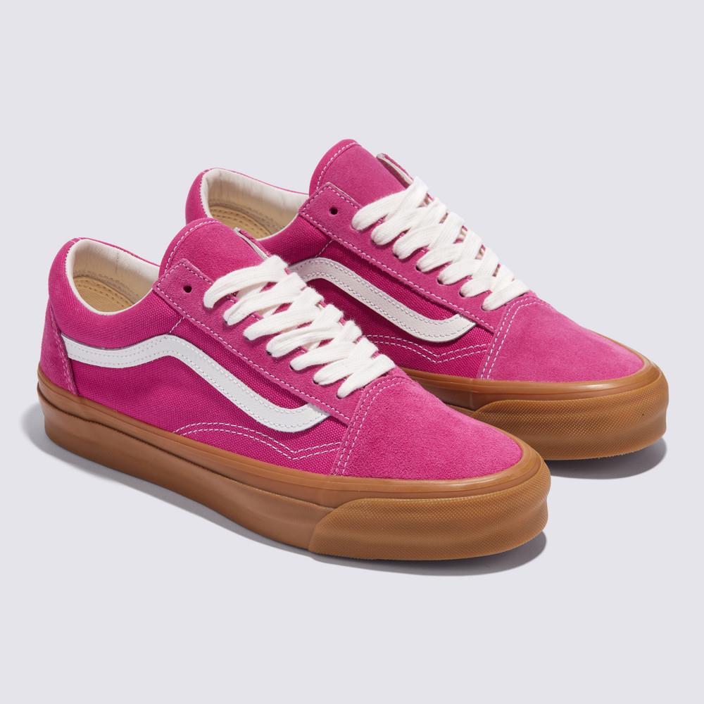 Vans Premium LX Old Skool 男女款粉紫色滑板鞋