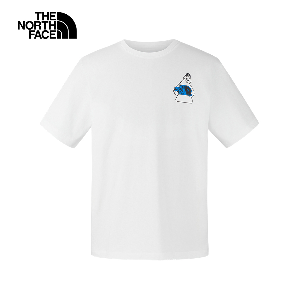 The North Face北面男女款白色純棉短袖T恤｜8GYYFN4
