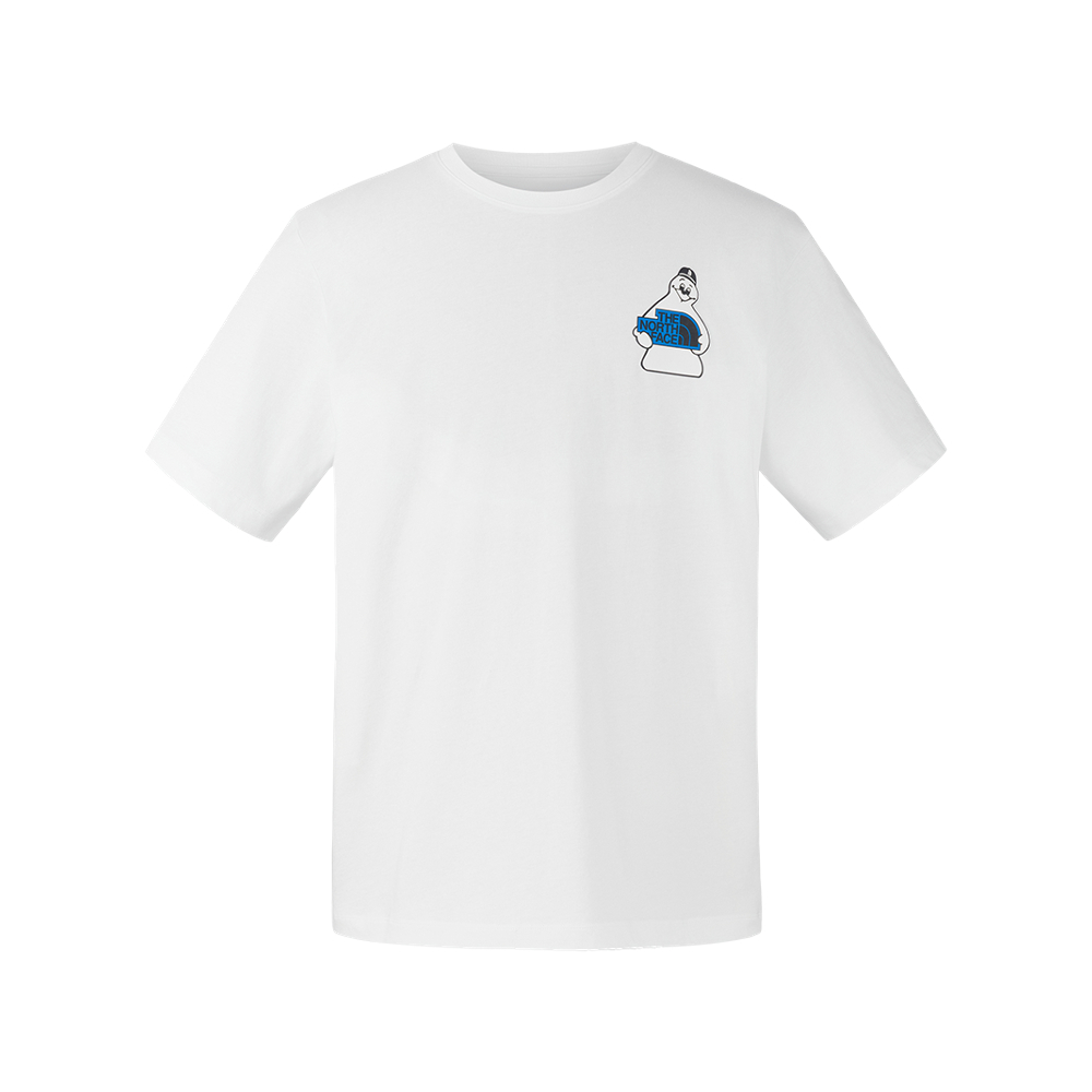 The North Face北面男女款白色純棉短袖T恤｜8GYYFN4