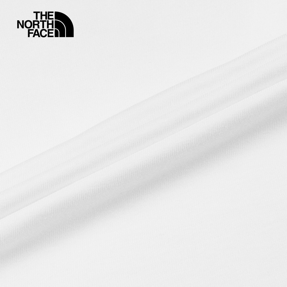 The North Face北面男女款白色純棉短袖T恤｜8GYYFN4