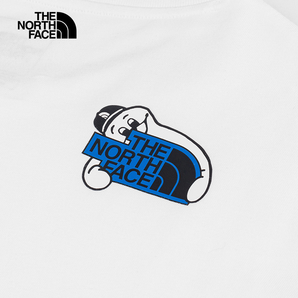 The North Face北面男女款白色純棉短袖T恤｜8GYYFN4