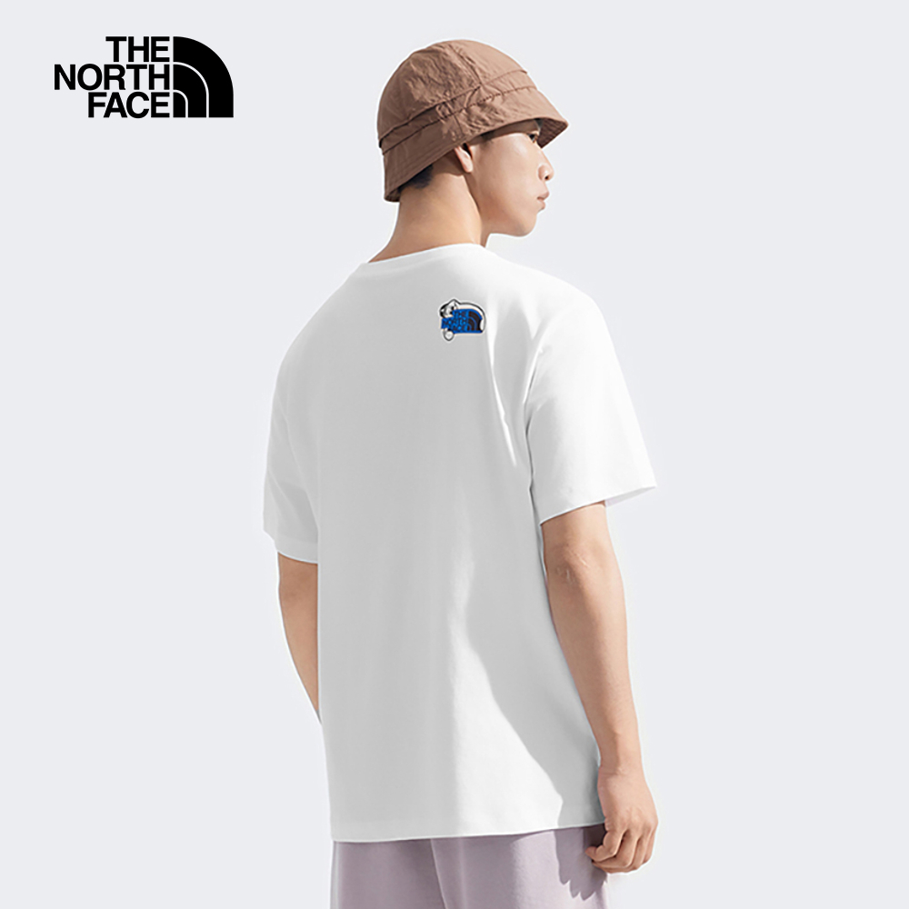 The North Face北面男女款白色純棉短袖T恤｜8GYYFN4