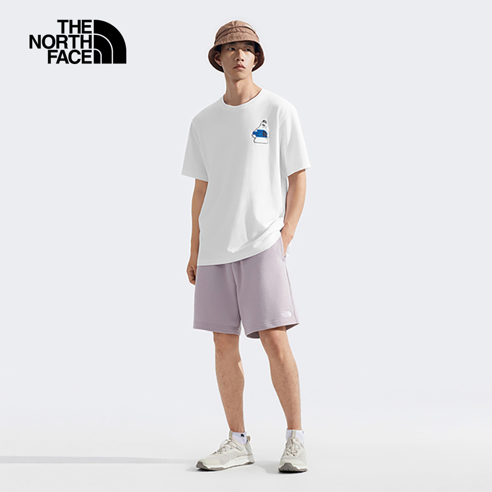 The North Face北面男女款白色純棉短袖T恤｜8GYYFN4