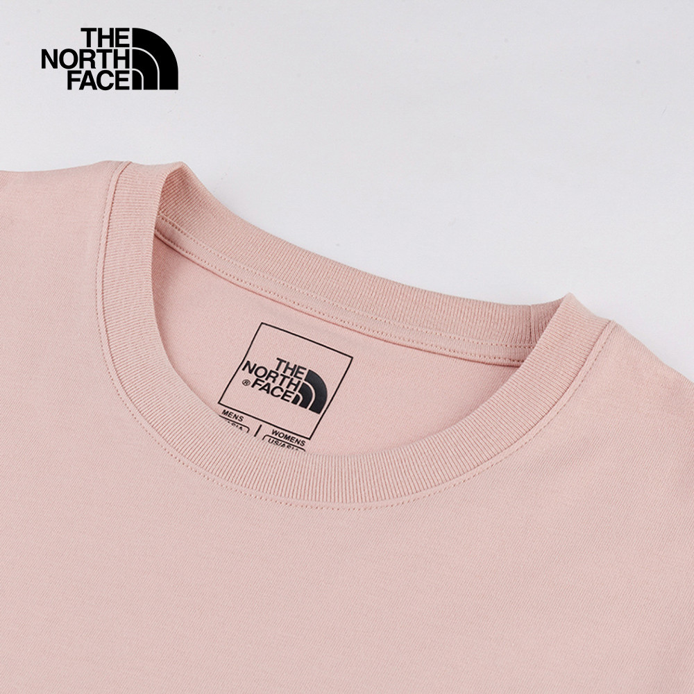 The North Face北面男女款粉色純棉短袖T恤｜8GYYLK6