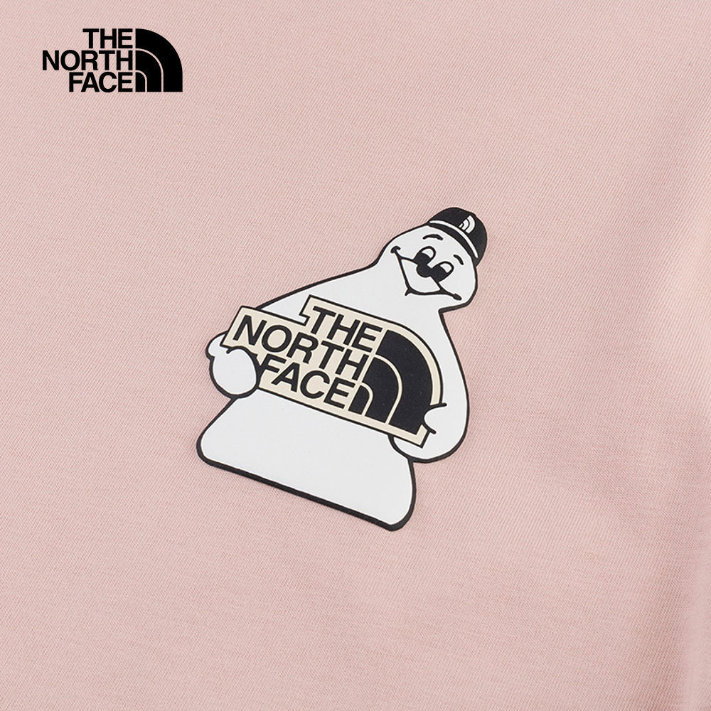 The North Face北面男女款粉色純棉短袖T恤｜8GYYLK6