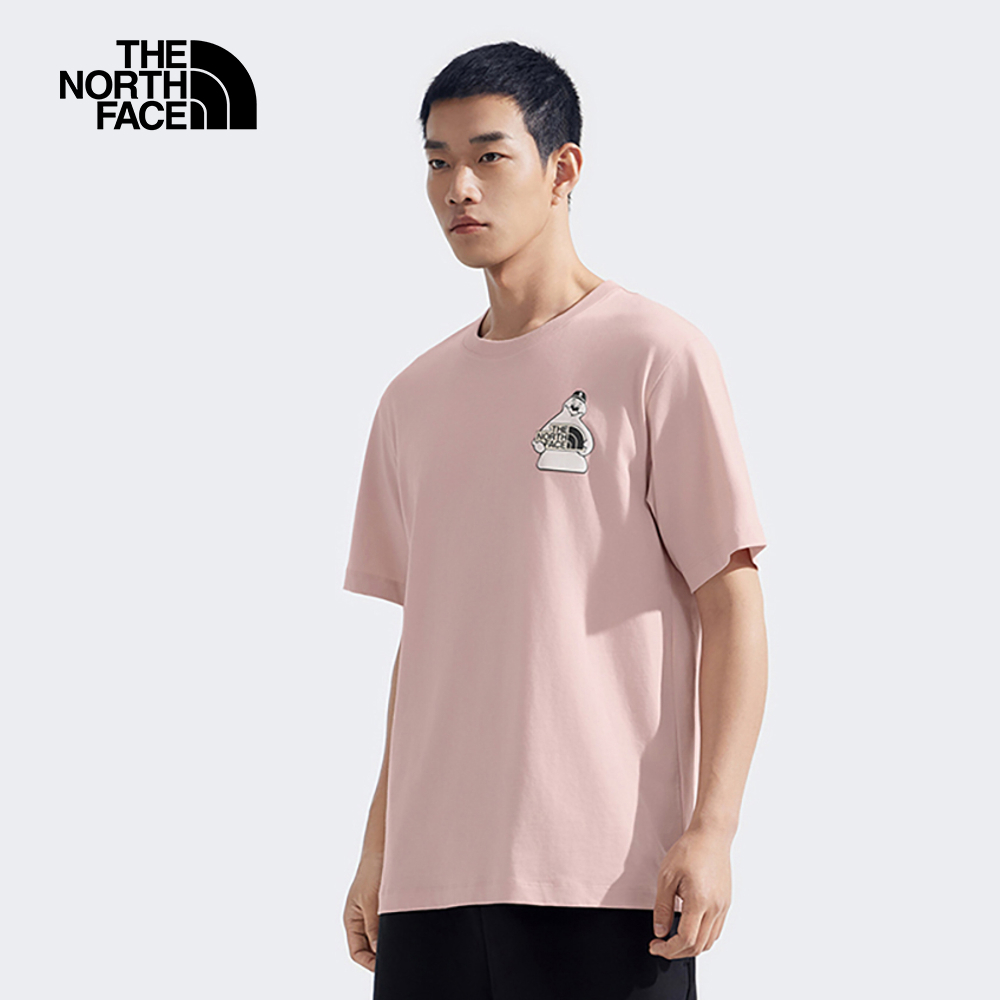 The North Face北面男女款粉色純棉短袖T恤｜8GYYLK6