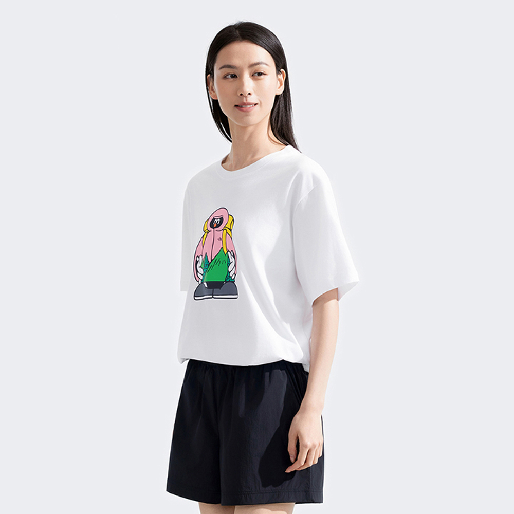 The North Face北面男女款白色純棉短袖T恤｜8GYZFN4