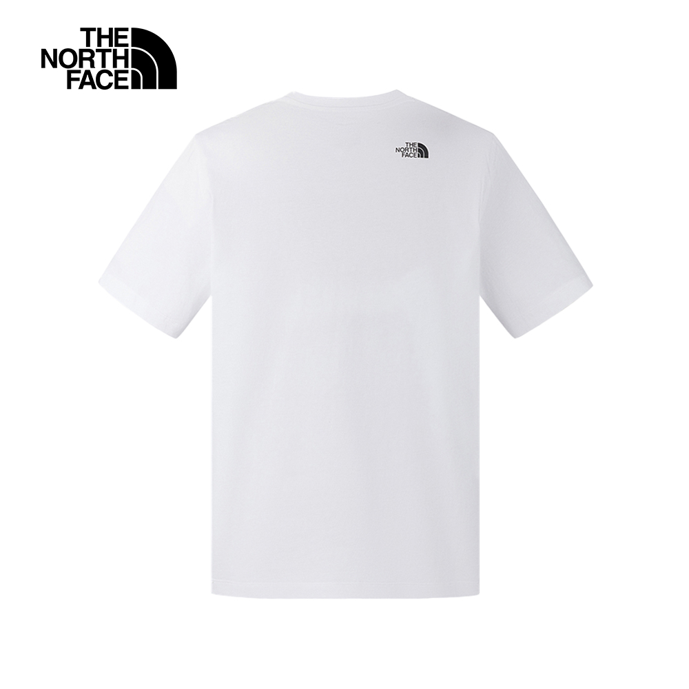 The North Face北面男女款白色純棉短袖T恤｜8GYZFN4