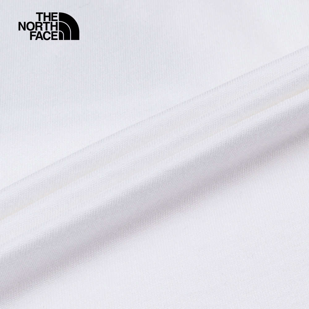 The North Face北面男女款白色純棉短袖T恤｜8GYZFN4