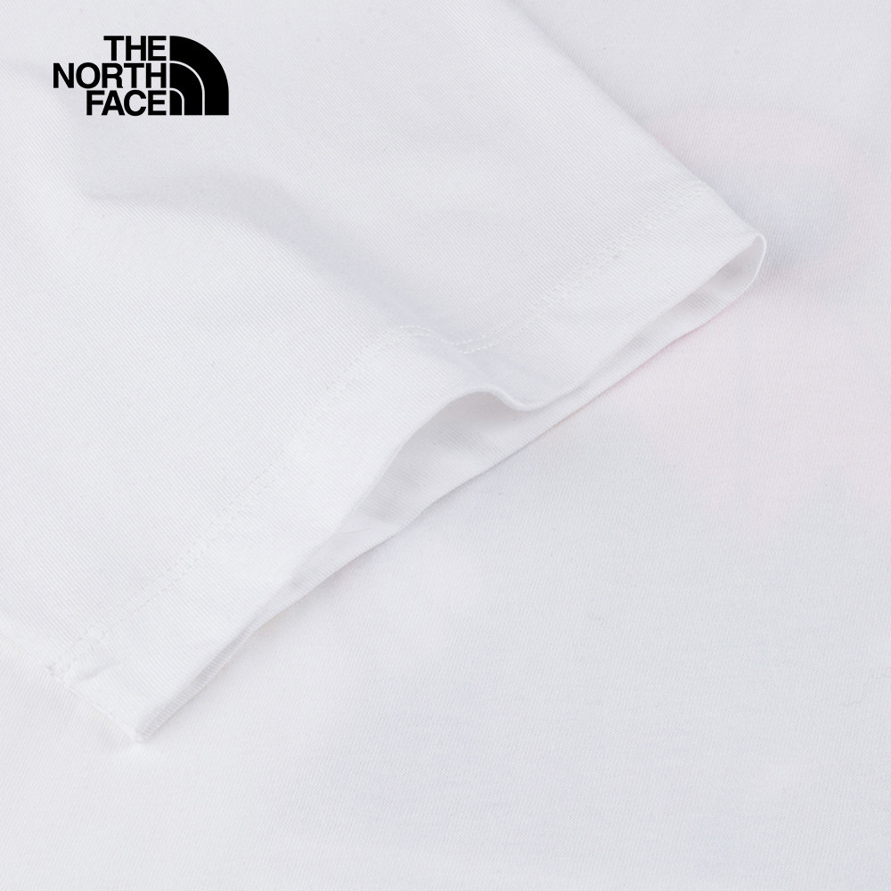 The North Face北面男女款白色純棉短袖T恤｜8GYZFN4