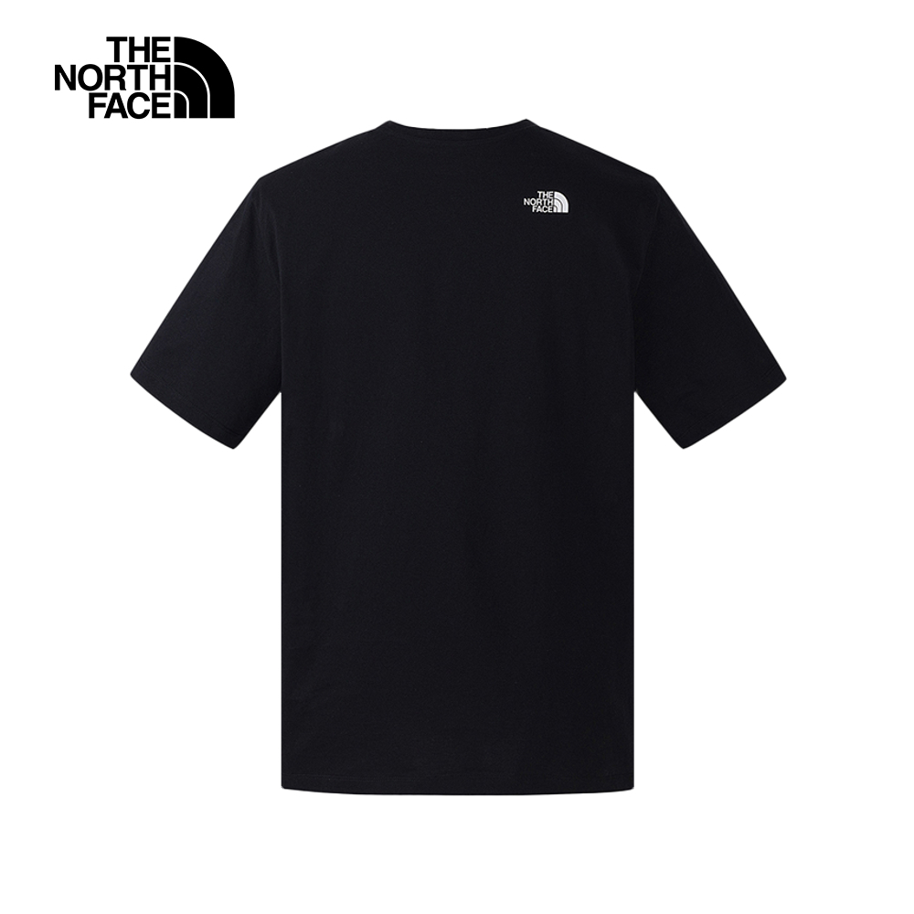 The North Face北面男女款黑色純棉短袖T恤｜8GYZJK3