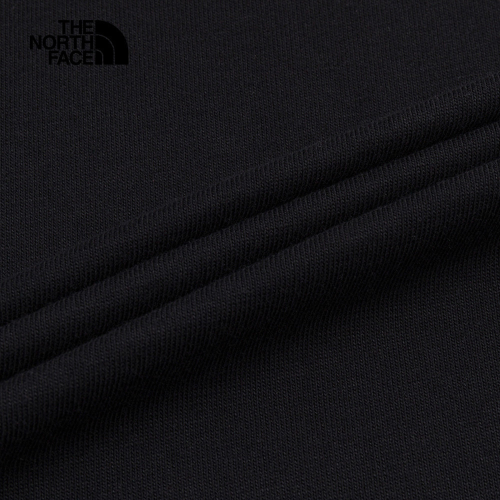 The North Face北面男女款黑色純棉短袖T恤｜8GYZJK3