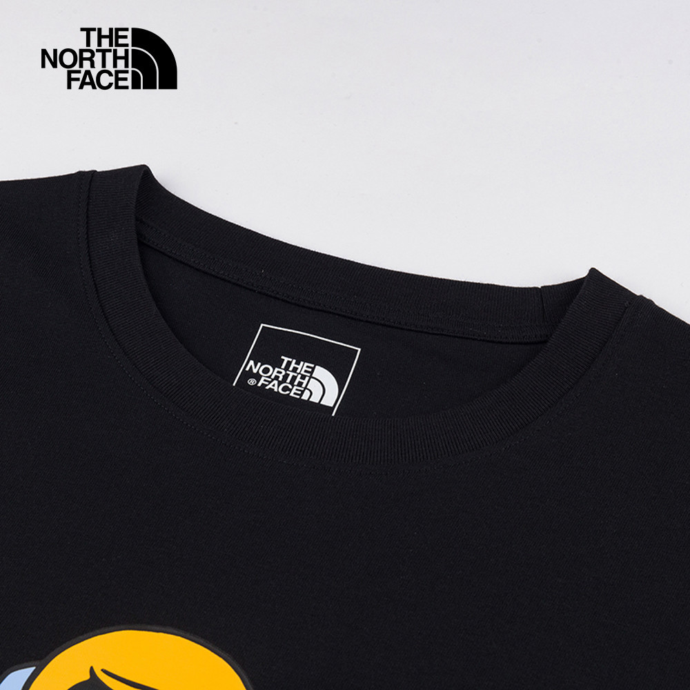 The North Face北面男女款黑色純棉短袖T恤｜8GYZJK3