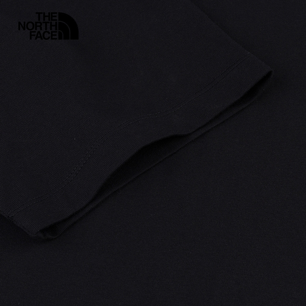 The North Face北面男女款黑色純棉短袖T恤｜8GYZJK3