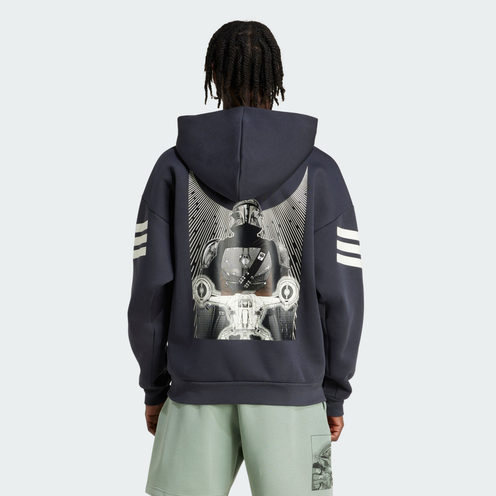 Adidas STAR WARS THE MANDALORIAN 連帽上衣｜背面帶有搶眼的圖案－运动品