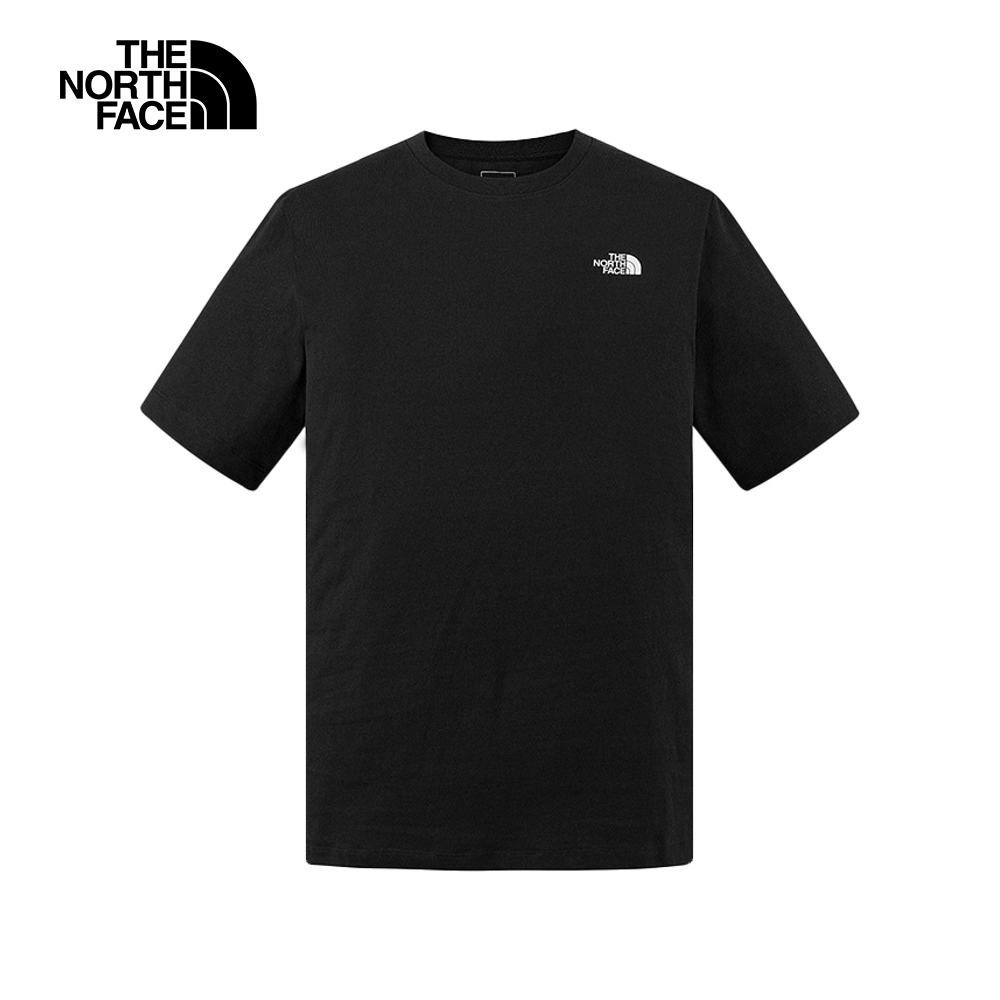 The North Face北面男女款黑色純棉短袖T恤｜8GZ0JK3
