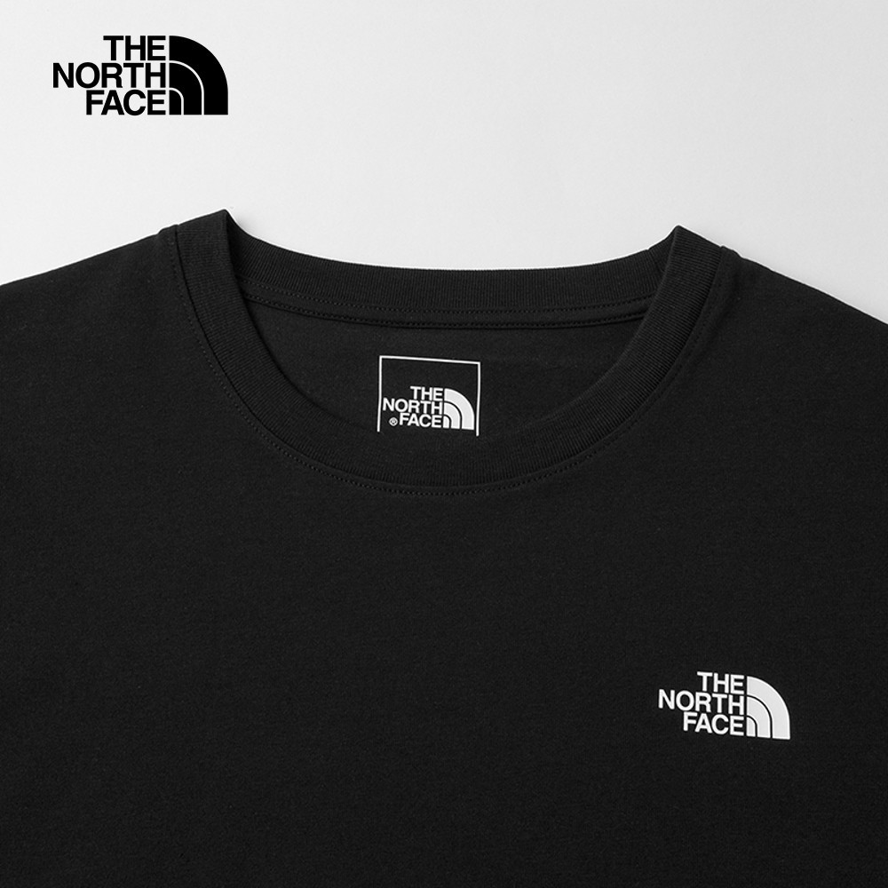 The North Face北面男女款黑色純棉短袖T恤｜8GZ0JK3