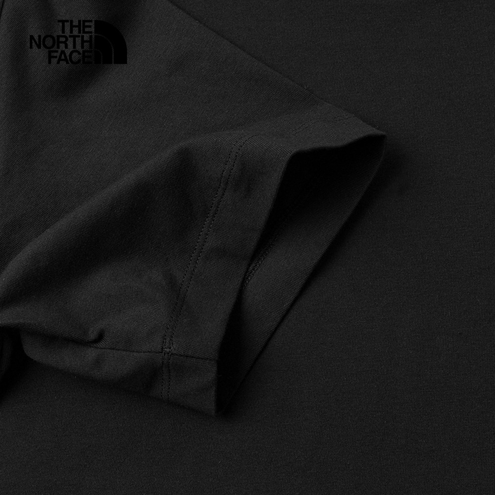 The North Face北面男女款黑色純棉短袖T恤｜8GZ0JK3