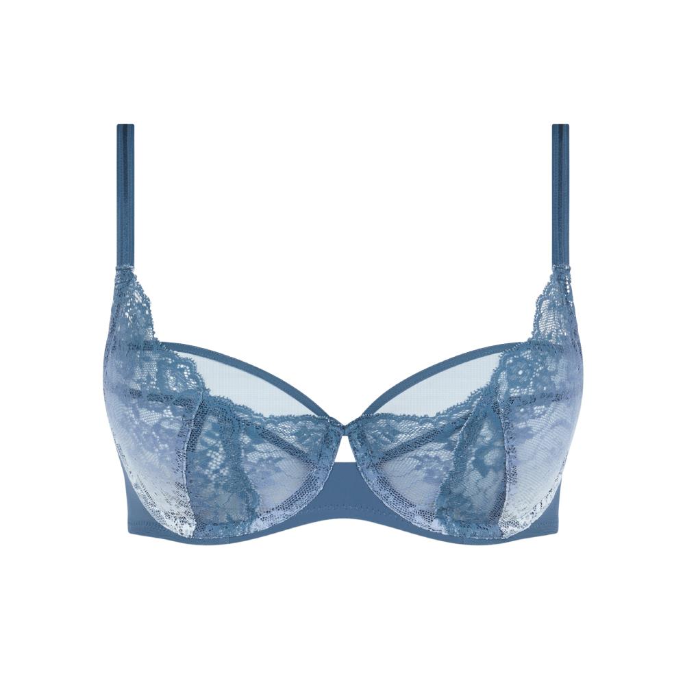 【Chantelle Pulp】1/2網紗無襯內衣>BCD>水墨藍(22MM5_A35)【Crush】