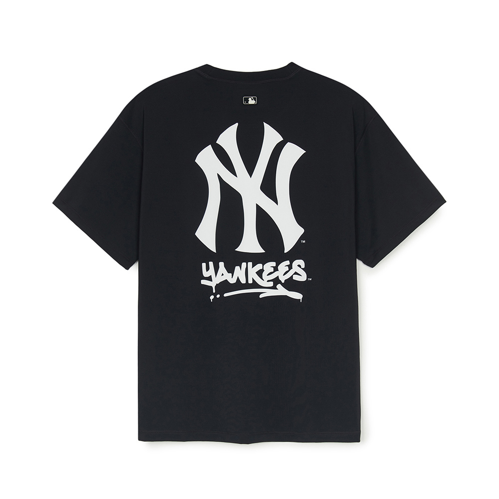 MLB 抗UV 短袖T恤 紐約洋基隊 (3ATSB0853-50BKS)