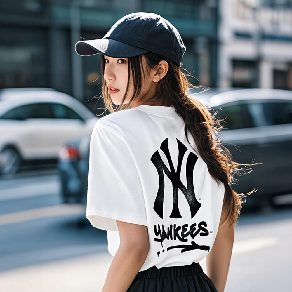 MLB Korea MLB 抗UV 短袖T恤 紐約洋基隊 (3ATSB0853-50WHS)｜运动品牌专卖
