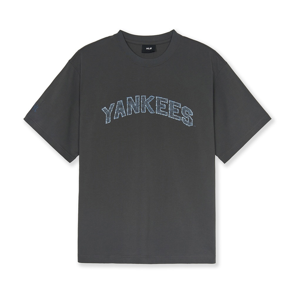 MLB 仿牛仔丹寧短袖T恤 Monogram系列 紐約洋基隊 (3ATSM1153-50CGD)