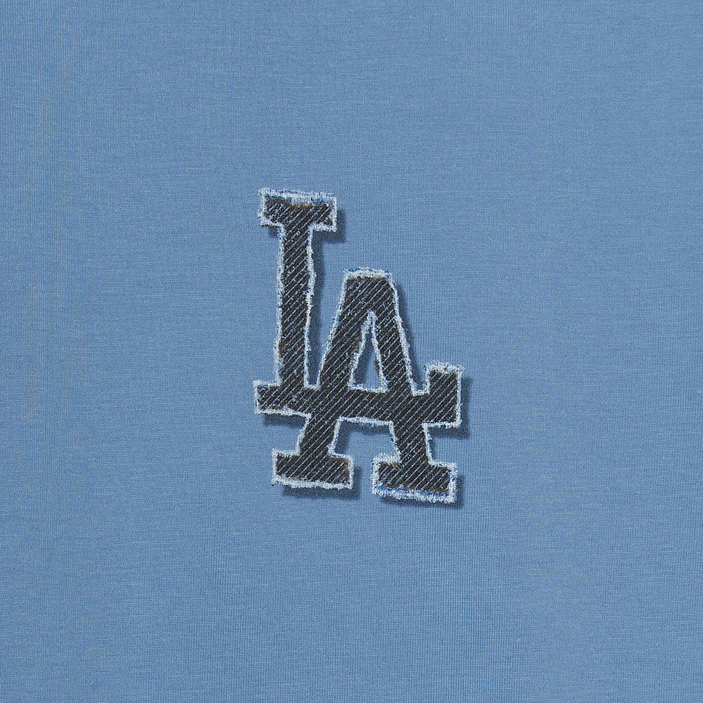 MLB 仿丹寧速乾短袖T恤 Monogram系列 洛杉磯道奇隊 (3ATSM1053-07SBD)