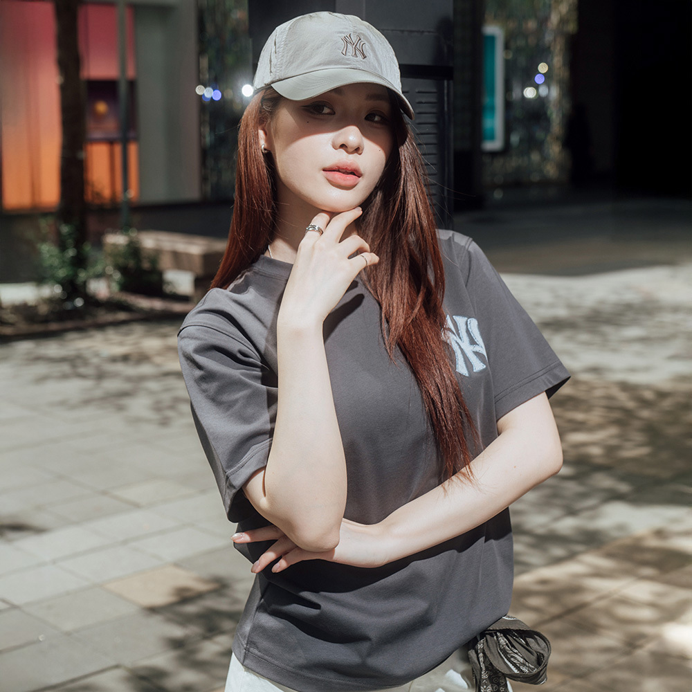 MLB 仿丹寧速乾短袖T恤 Monogram系列 紐約洋基隊 (3ATSM1053-50CGS)