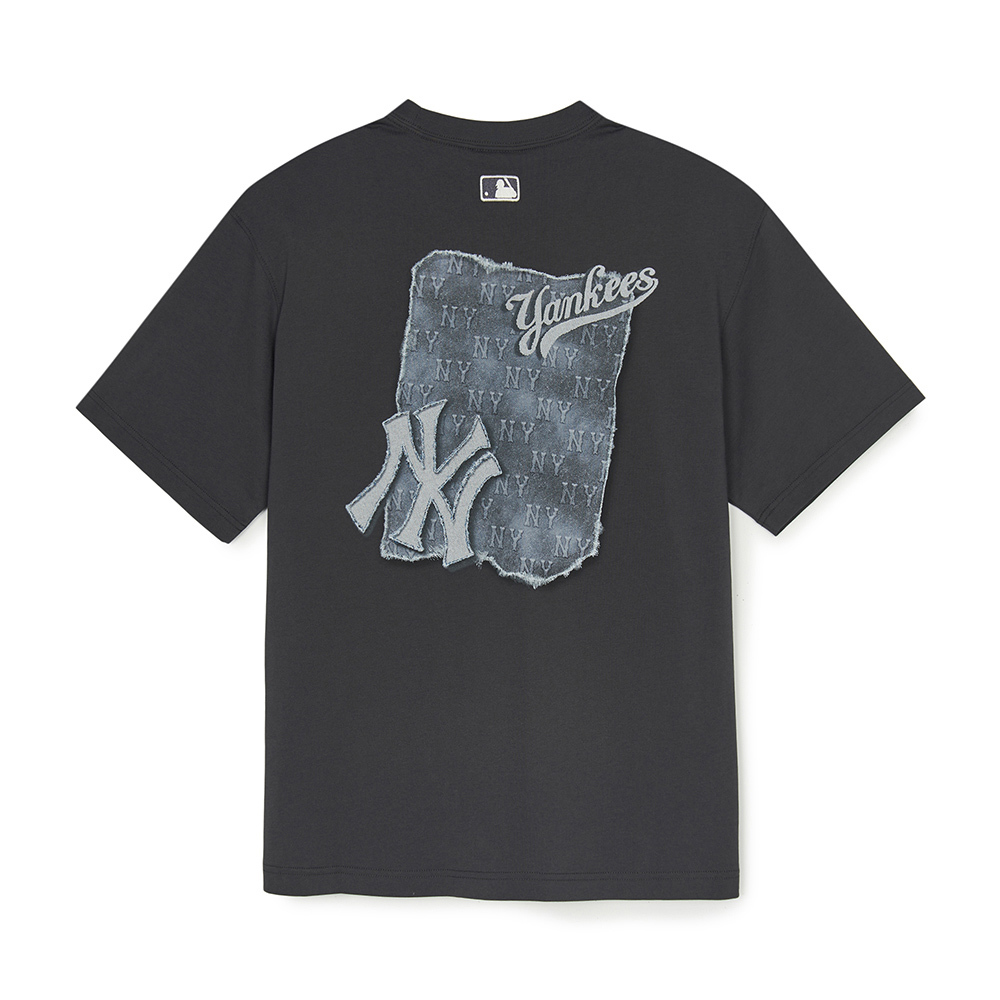 MLB 仿丹寧速乾短袖T恤 Monogram系列 紐約洋基隊 (3ATSM1053-50CGS)
