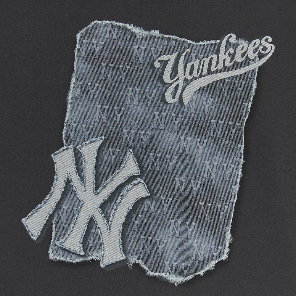 MLB 仿丹寧速乾短袖T恤 Monogram系列 紐約洋基隊 (3ATSM1053-50CGS)