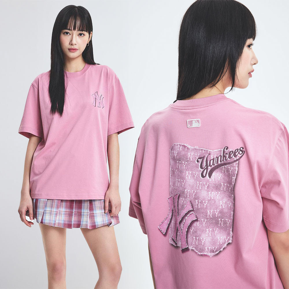 MLB Korea MLB 仿丹寧速乾短袖T恤 Monogram系列 紐約洋基隊 (3ATSM1053-50P