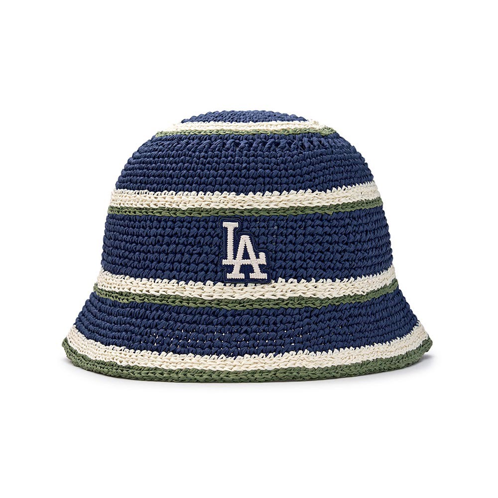 MLB Korea MLB 夏日針織圓頂漁夫帽 Varsity系列 洛杉磯道奇隊 (3AHTV0153-0