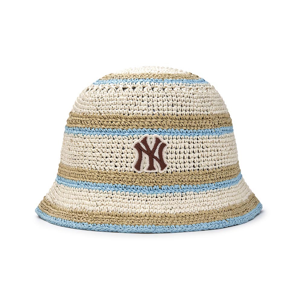 MLB 夏日針織圓頂漁夫帽 Varsity系列 紐約洋基隊 (3AHTV0153-50IVS)