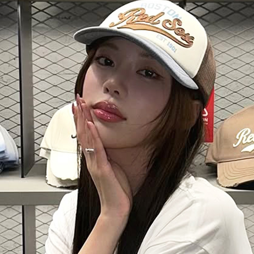 MLB 可調式棒球帽 網帽 Varsity系列 波士頓紅襪隊 (3AMCV0153-43NYS)