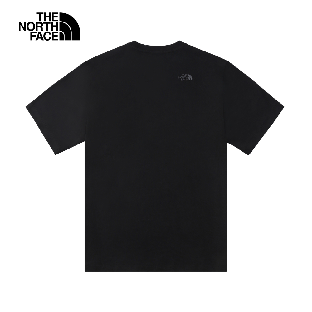 The North Face北面男款黑色純棉舒適透氣短袖T恤｜8C7TJK3