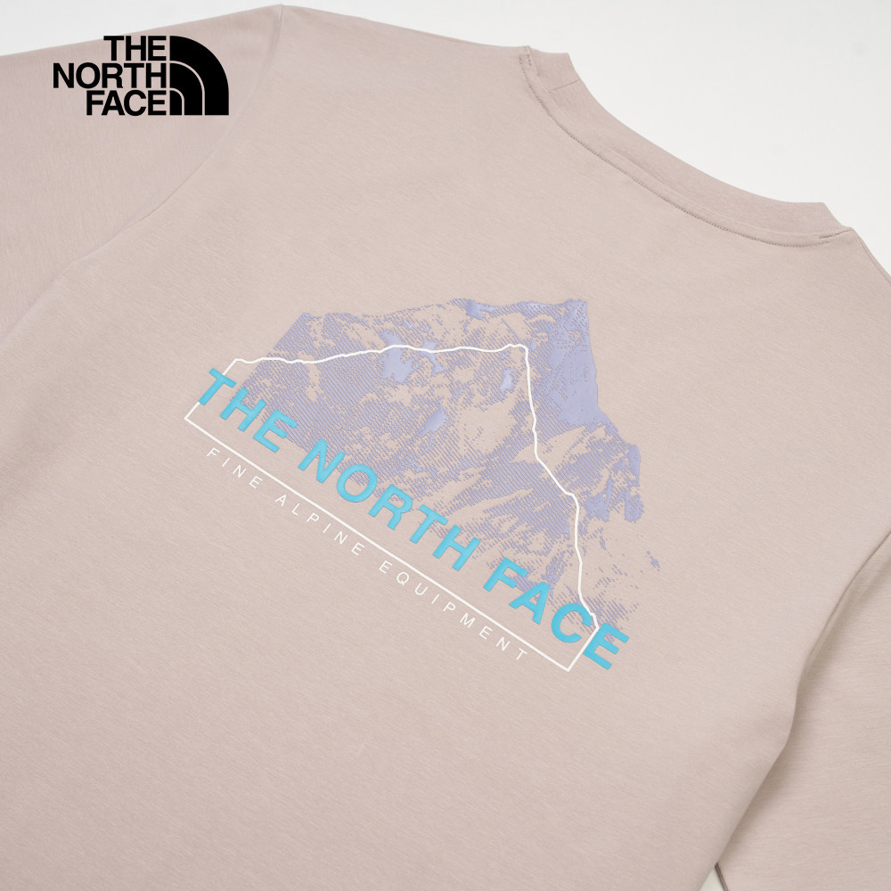 The North Face北面男款灰色吸濕排汗短袖T恤｜8D7E1OA