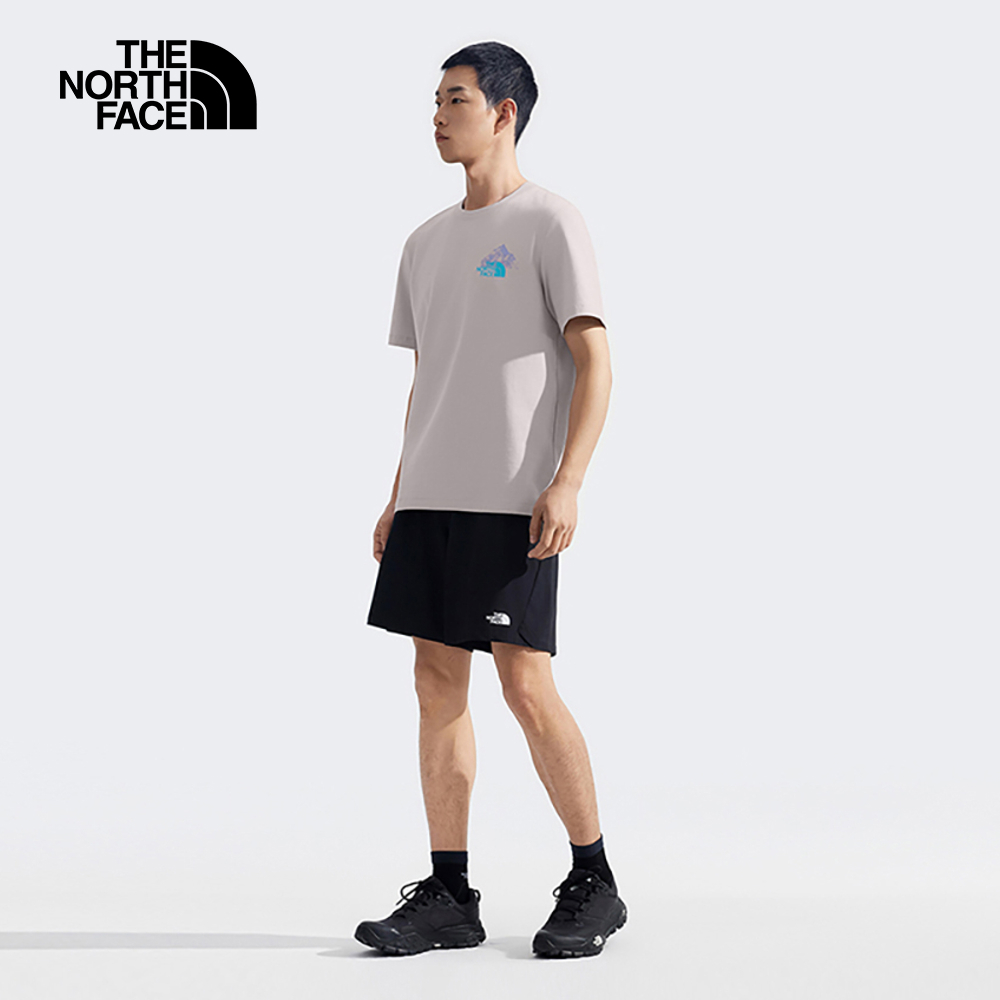 The North Face北面男款灰色吸濕排汗短袖T恤｜8D7E1OA