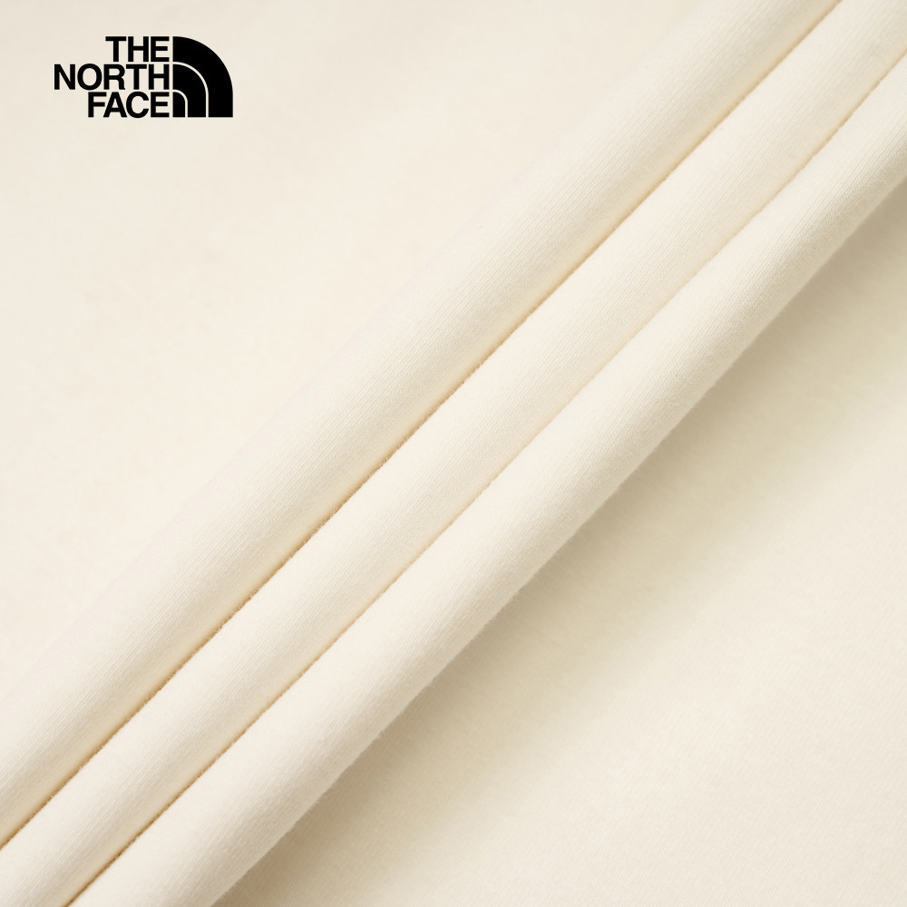 The North Face北面男款米白色吸濕排汗短袖T恤｜8D7EQLI