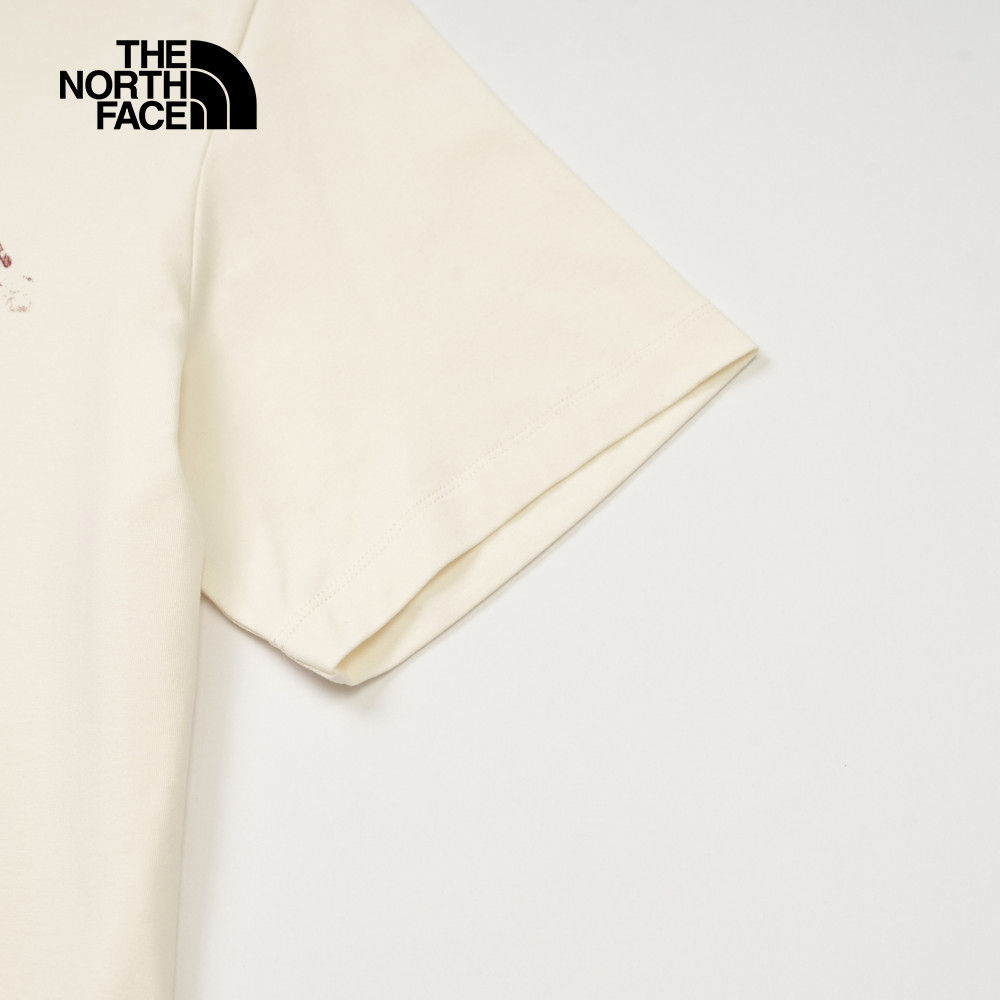 The North Face北面男款米白色吸濕排汗短袖T恤｜8D7EQLI