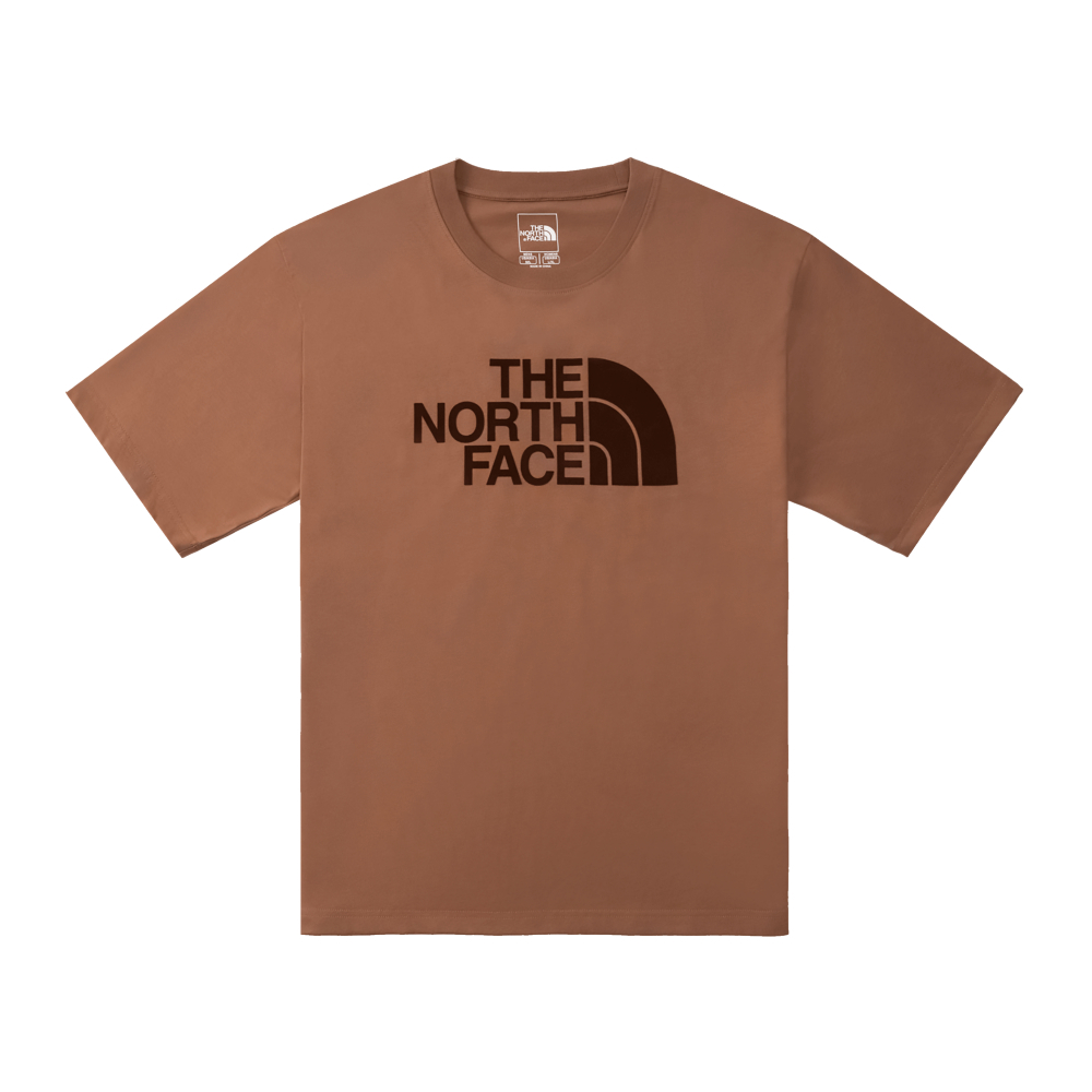 The North Face北面男女款棕色純棉舒適透氣短袖T恤｜8D7X6IH