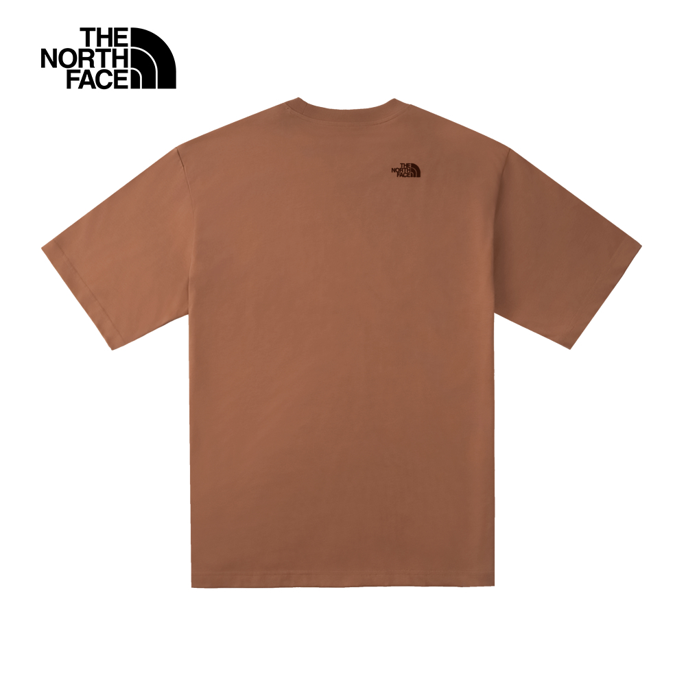 The North Face北面男女款棕色純棉舒適透氣短袖T恤｜8D7X6IH