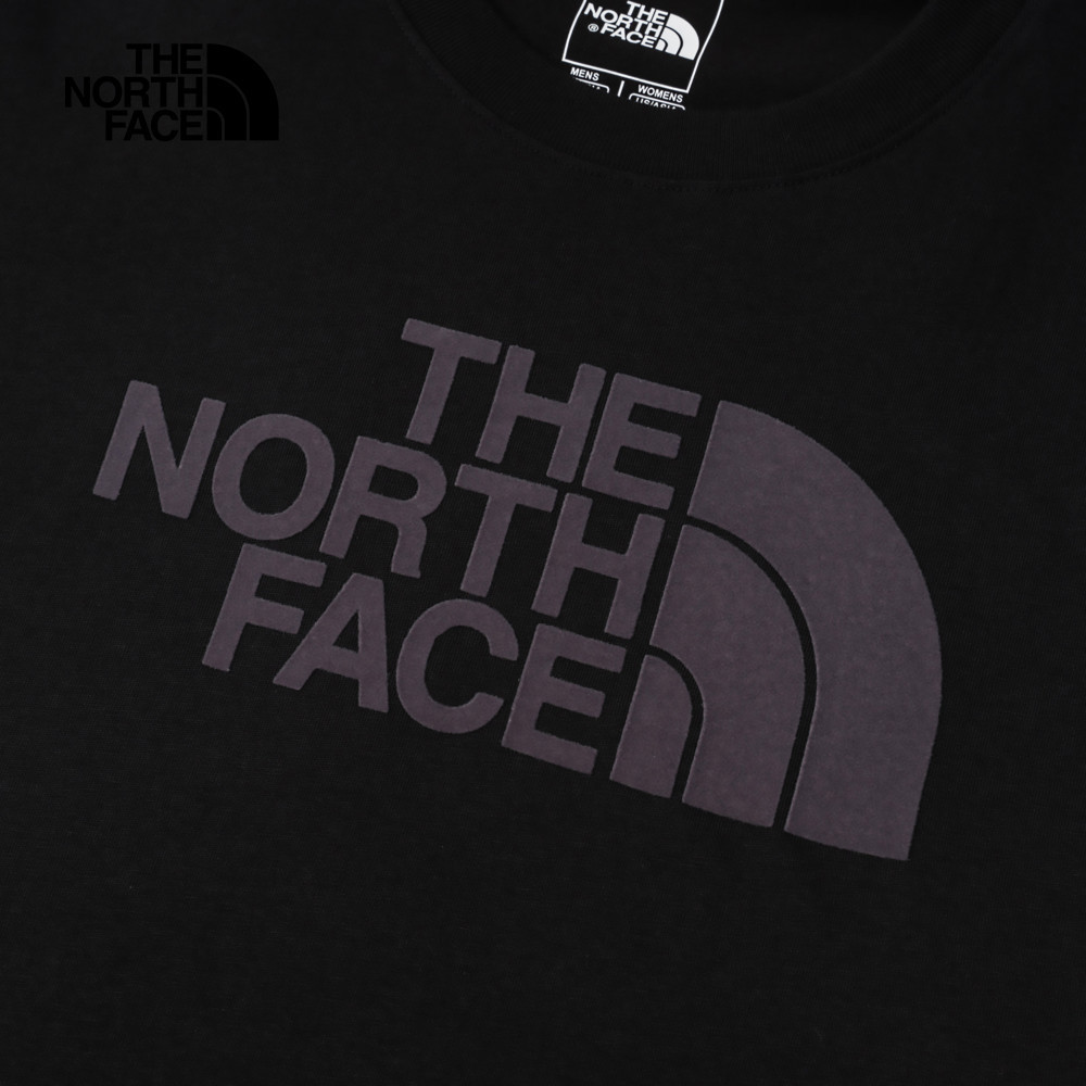 The North Face北面男女款黑色純棉舒適透氣短袖T恤｜8D7XJK3