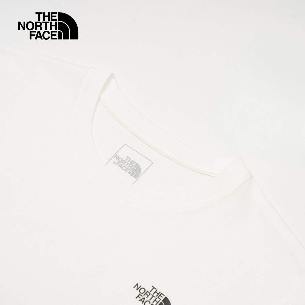【10/25 12點週末限定】The North Face北面男女款白色純棉舒適透氣短袖T恤｜8D83FN4