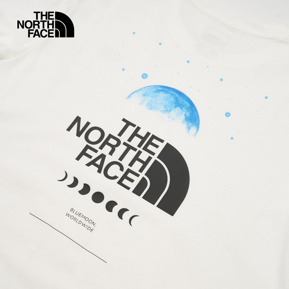 【10/25 12點週末限定】The North Face北面男女款白色純棉舒適透氣短袖T恤｜8D83FN4
