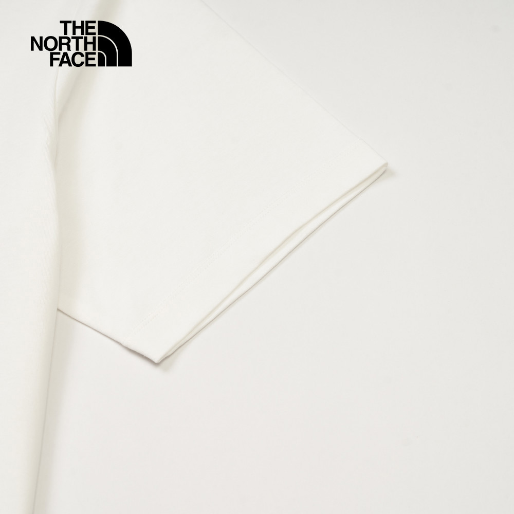 【10/25 12點週末限定】The North Face北面男女款白色純棉舒適透氣短袖T恤｜8D83FN4