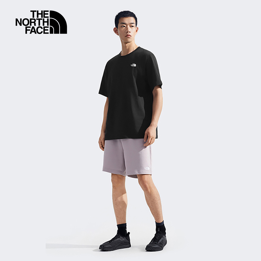 The North Face北面男女款黑色純棉舒適透氣短袖T恤｜8D83JK3