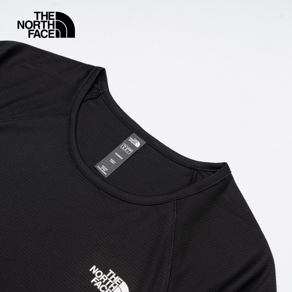 The North Face北面女款黑色UPF防曬短袖T恤｜8DFGJK3
